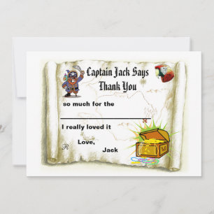 Pirate Treasure Card-partij Kaart