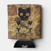 Pirate Treasure Cat Blikjeskoeler (Achterkant)