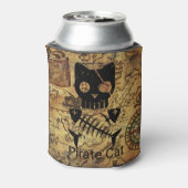 Pirate Treasure Cat Blikjeskoeler (Blikje Achterkant)