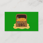 Pirate Treasure Chest Visitekaartjes (Achterkant)
