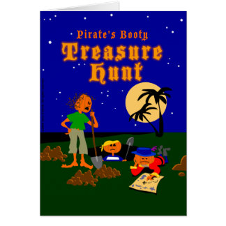 Pirate Treasure Hunt Card