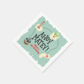 Pirate Treasure kaart Verjaardag Servet (Hoek)