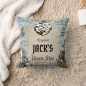 pirate Treasure Map Ahoy Matey Anchor Boy Kussen (Deken)