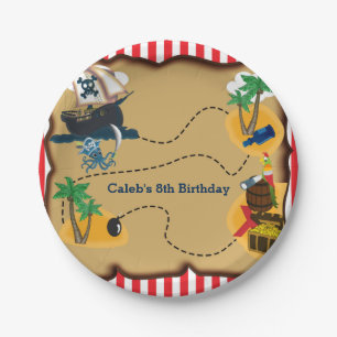 Pirate Treasure Map Birthday Party Borden Papieren Bordje