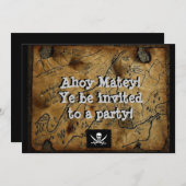 Pirate Treasure Map Haines Alaska Kaart (Voorkant / Achterkant)