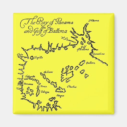 Pirate Treasure Map Magneet (Voorkant)