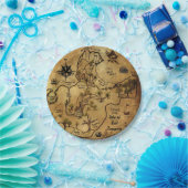 Pirate Treasure Map Papieren Bordje (Feest)
