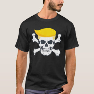 Pirate Trump Skull and Crossbones Republikeinse Pr T-shirt