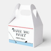 Pirate verjaardagsfeestje gunstbox bedankdoosjes (Achterkant)