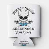 Pirate verpleegster geeft je boek over blikjeskoeler (Achterkant)