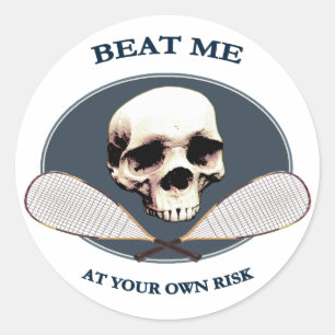 Pirate versloeg me Racquetball Ronde Sticker