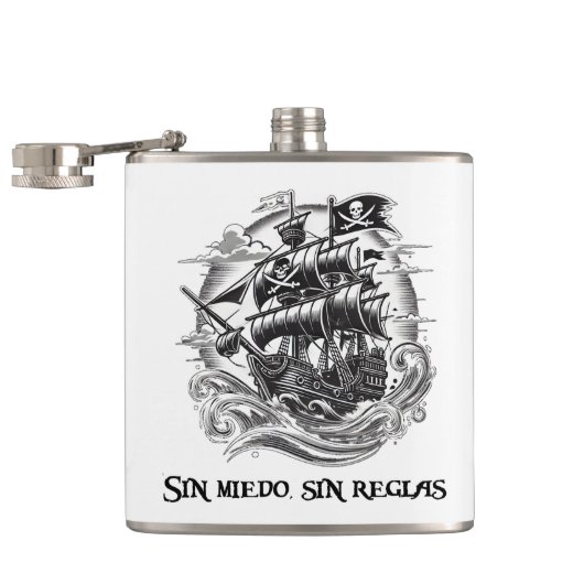 Pirate & Vessel Heupfles (Geopend)
