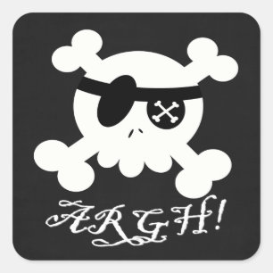 Pirate Vierkante Sticker