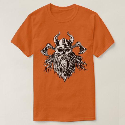 Pirate Viking crâne Classique TShirt (Design devant)