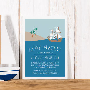 Pirate Voyage Uitnodiging voor kinderen van Birt