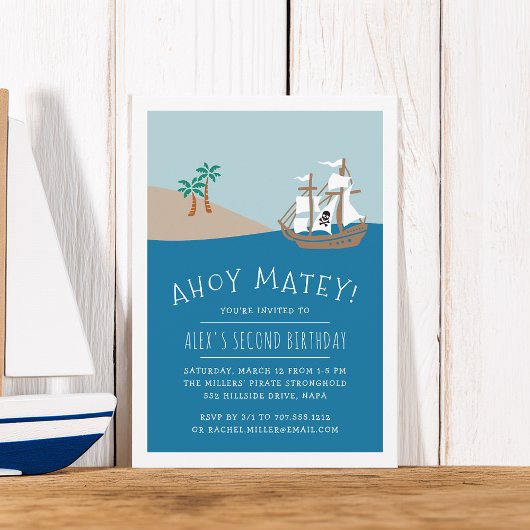 Pirate Voyage | Uitnodiging voor kinderen van Birt