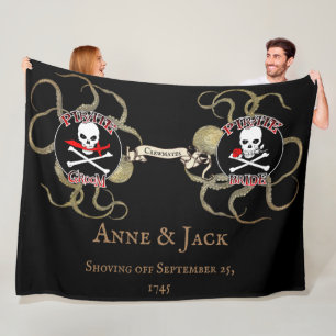 Pirate Wedding Fleece Deken