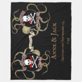 Pirate Wedding Fleece Deken (Voorkant)