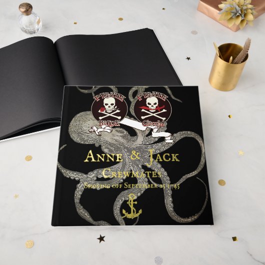 Pirate Wedding Gastenboek (Voorkant open)