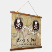 Pirate Wedding Hangend Wandkleed (Gebogen)