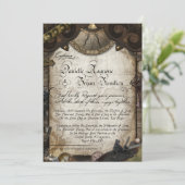 Pirate Wedding Invitation Custom Danielle Kaart (Staand voorkant)