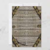 Pirate Wedding Invitation Custom Danielle Kaart (Achterkant)