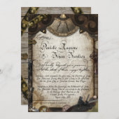 Pirate Wedding Invitation Custom Danielle Kaart (Voorkant / Achterkant)