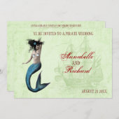 Pirate Wedding Invitations Kaart (Voorkant / Achterkant)