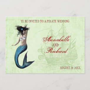 Pirate Wedding Invitations Kaart
