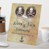 Pirate Wedding Reclamebord Met Voetstuk (Insitu)