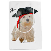 Pirate Westie Medium Cadeauzakje (Voorkant)