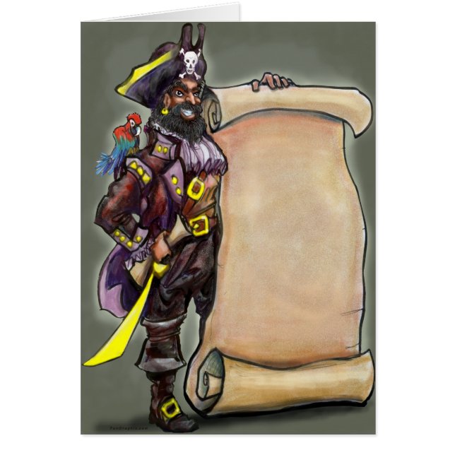 Pirate with Treasure Map (Devant)