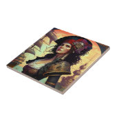 Pirate Woman Fantasy Art Tegeltje (Zijkant)