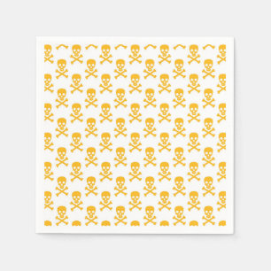 Pirate Yellow Crossbones Kleurrijke Kinder Fun Servet