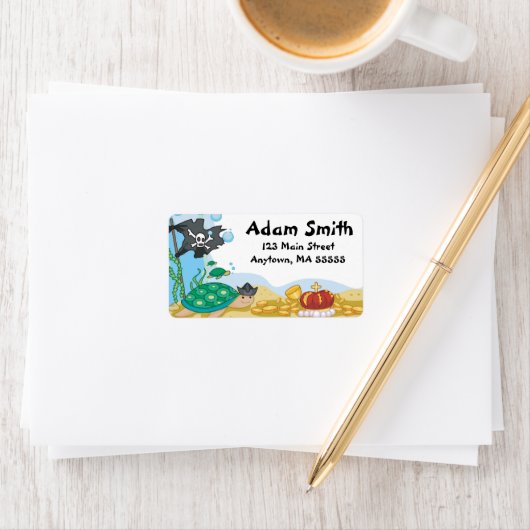 Pirate Zee Creatures Adresetiketten Etiket (Insitu)