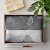 Pirate Zwart Wit Decoupage Tissuepapier (Geschenk)