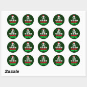 piratechristmasfull ronde sticker (Vel)