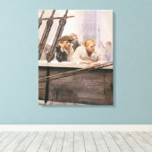  Piraten Brig Covenant in a Fog door NC Wyeth Canvas Afdruk (Insitu (Houten vloer))