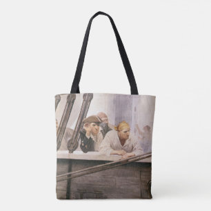 Piraten Brig Covenant in a Fog door NC Wyeth Draagtas