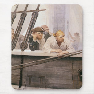  Piraten Brig Covenant in a Fog door NC Wyeth Muismat