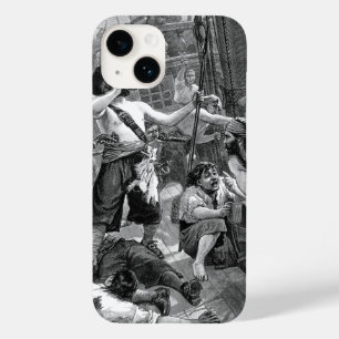  piraten die strijden en op het schip Drink Case-Mate iPhone 14 Hoesje