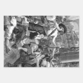 piraten die strijden en op het schip Drink Inpakpapier Vel (Voorkant 3)