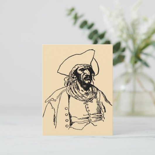 Piraten, een Buccaneer Sketch van Howard Pyle (Staand voorkant)
