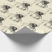 Piraten, een Buccaneer Sketch van Howard Pyle Cadeaupapier (Hoek)