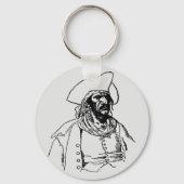 Piraten, een Buccaneer Sketch van Howard Pyle Sleutelhanger (Voorkant)