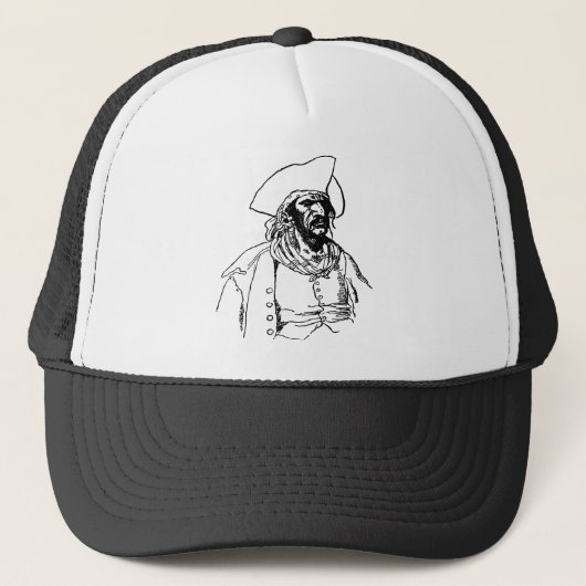 Piraten, een Buccaneer Sketch van Howard Pyle Trucker Pet (Voorkant)