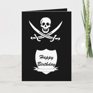 Piraten en monogram kaart