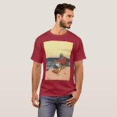 piraten, gemareend op een verlaten eiland t-shirt (Voorkant volledig)