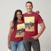 piraten, gemareend op een verlaten eiland t-shirt (Unisex)