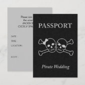 piraten huwelijks paspoort kaart (Voorkant / Achterkant)
